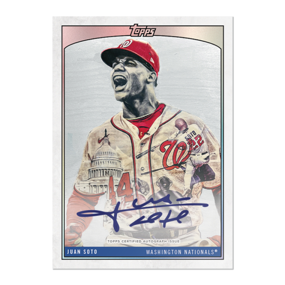 Topps X Lauren Taylor - Juan Soto- On-Card Auto # to 99
